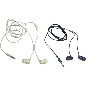 Skullcandy Wired Earphones JIB2 & S21MY-M686 Lot of 2 Green & Black Preowned OEM